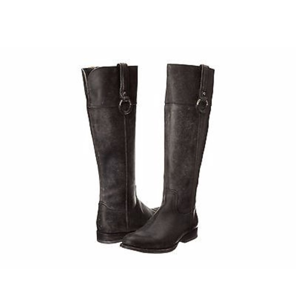 Frye distressed grey / black Jamie Ring Tall Boot